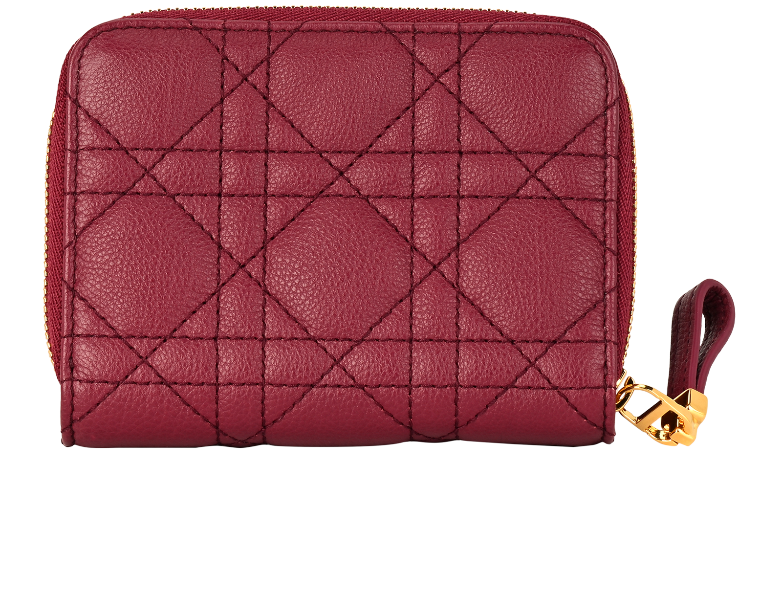 Christian Dior Caro Medium Wallet, &pound;320, Accessories, Burgundy, Leather, Back view